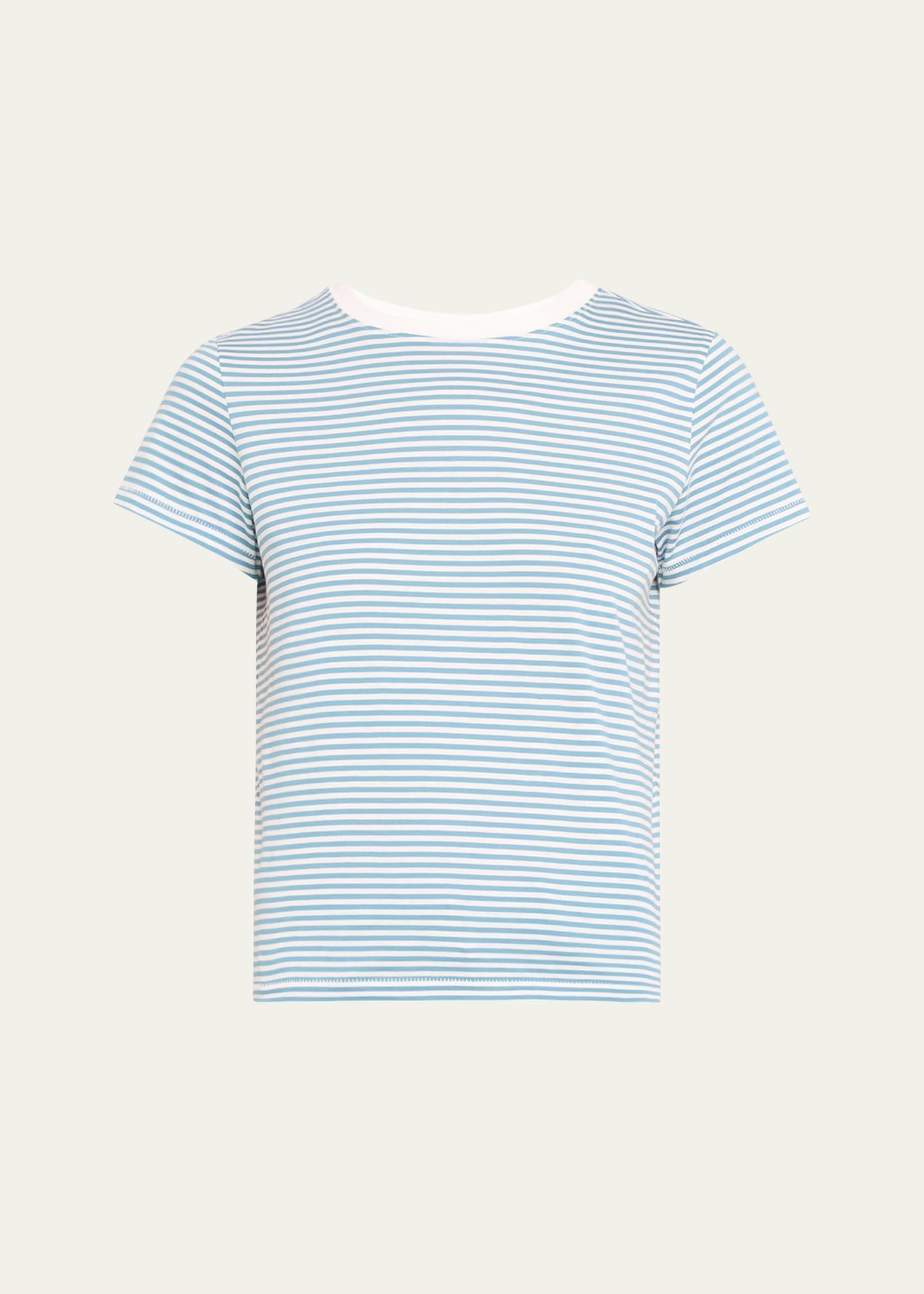 Womens Striped Cotton T-Shirt Product Image