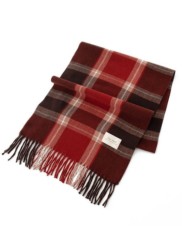 Keep Warm Plaid Tasseled Shawl&Scarf product image