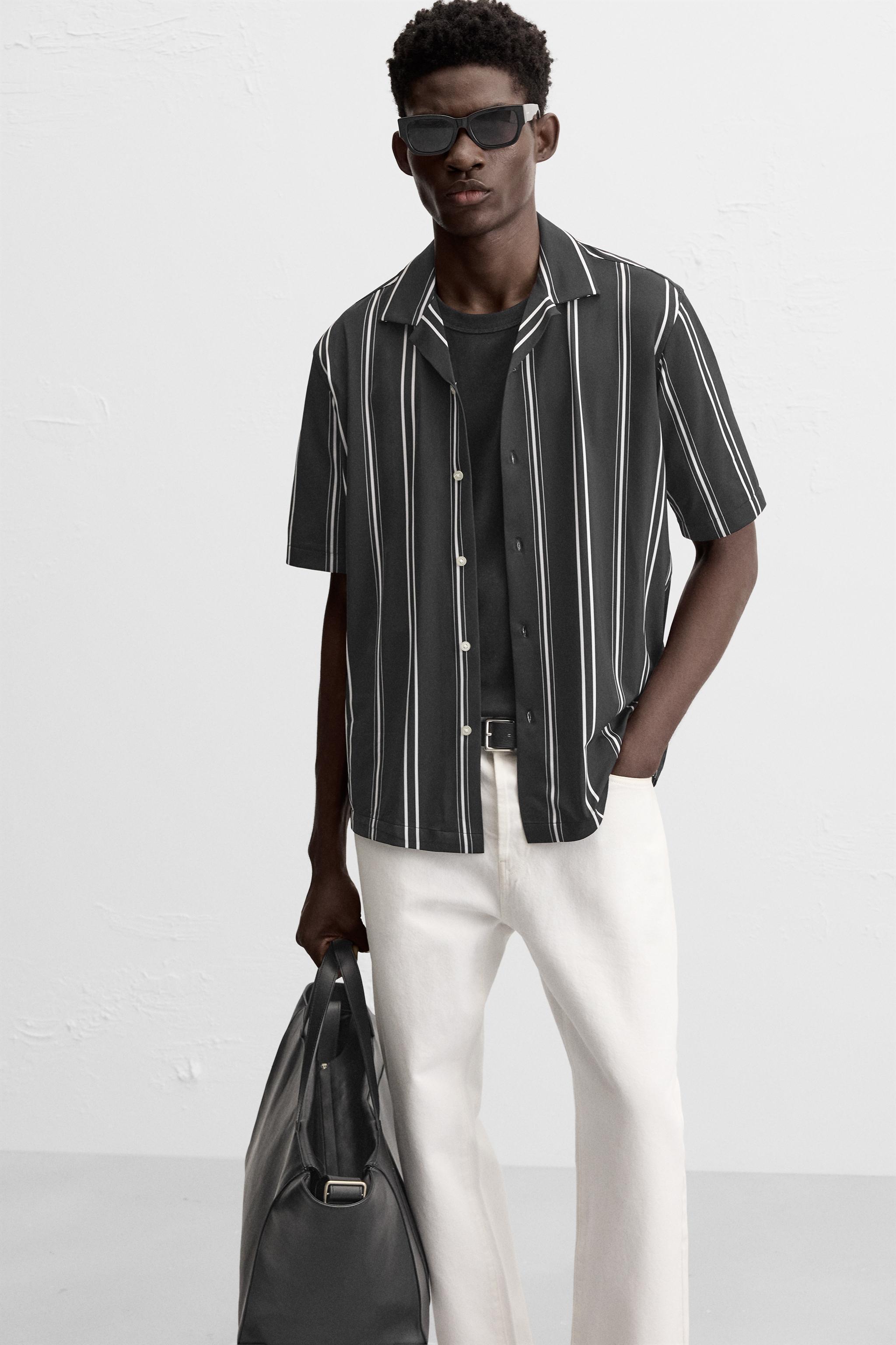 STRIPED STRETCH SHIRT Product Image