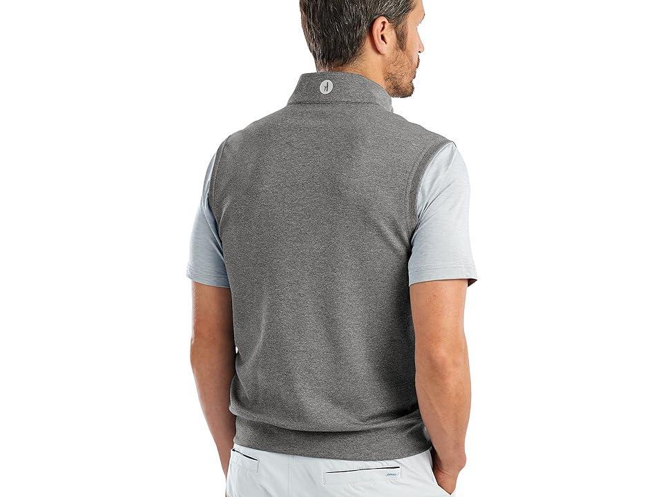 johnnie-O Denny 1/4 Zip Performance Golf Vest (Heather ) Men's Clothing Product Image