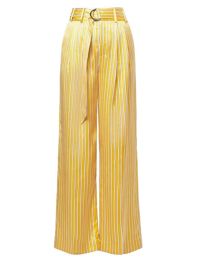 Equipment Armand Trouser in Yellow. Product Image