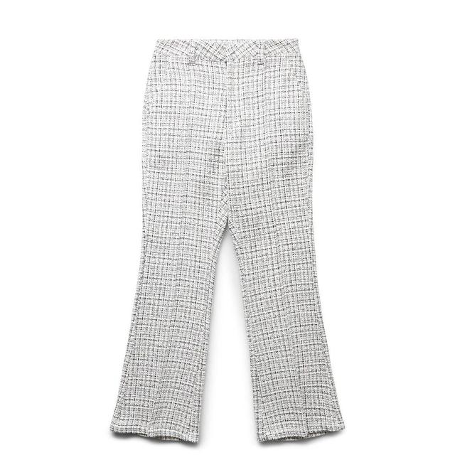 TWEED JERSEY WIDE FLARE PANTS Female Product Image