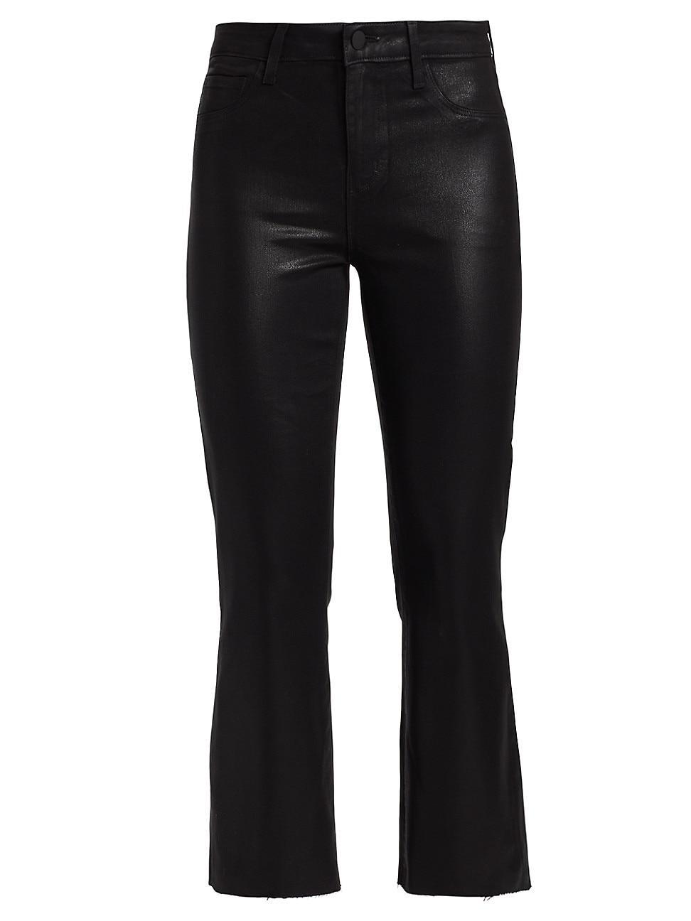 Womens Kendra High-Rise Crop Flare Pants Product Image