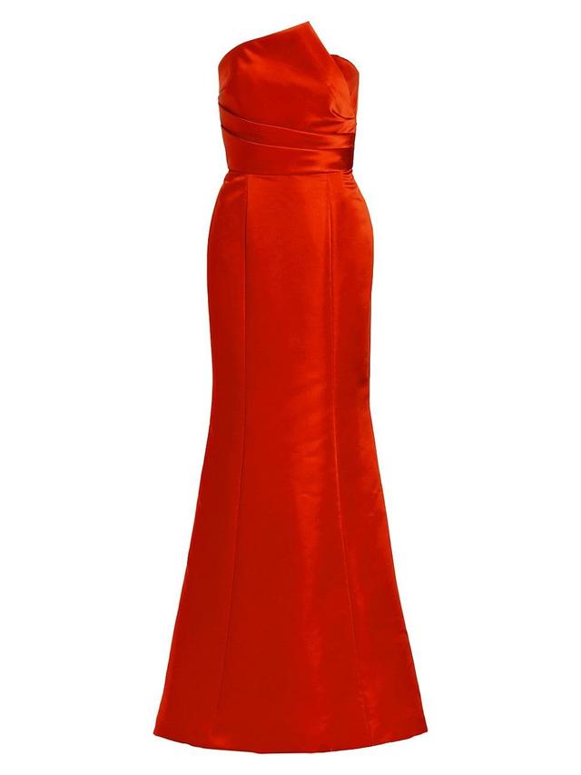 Womens Duchesse Asymmetric Mermaid Gown Product Image