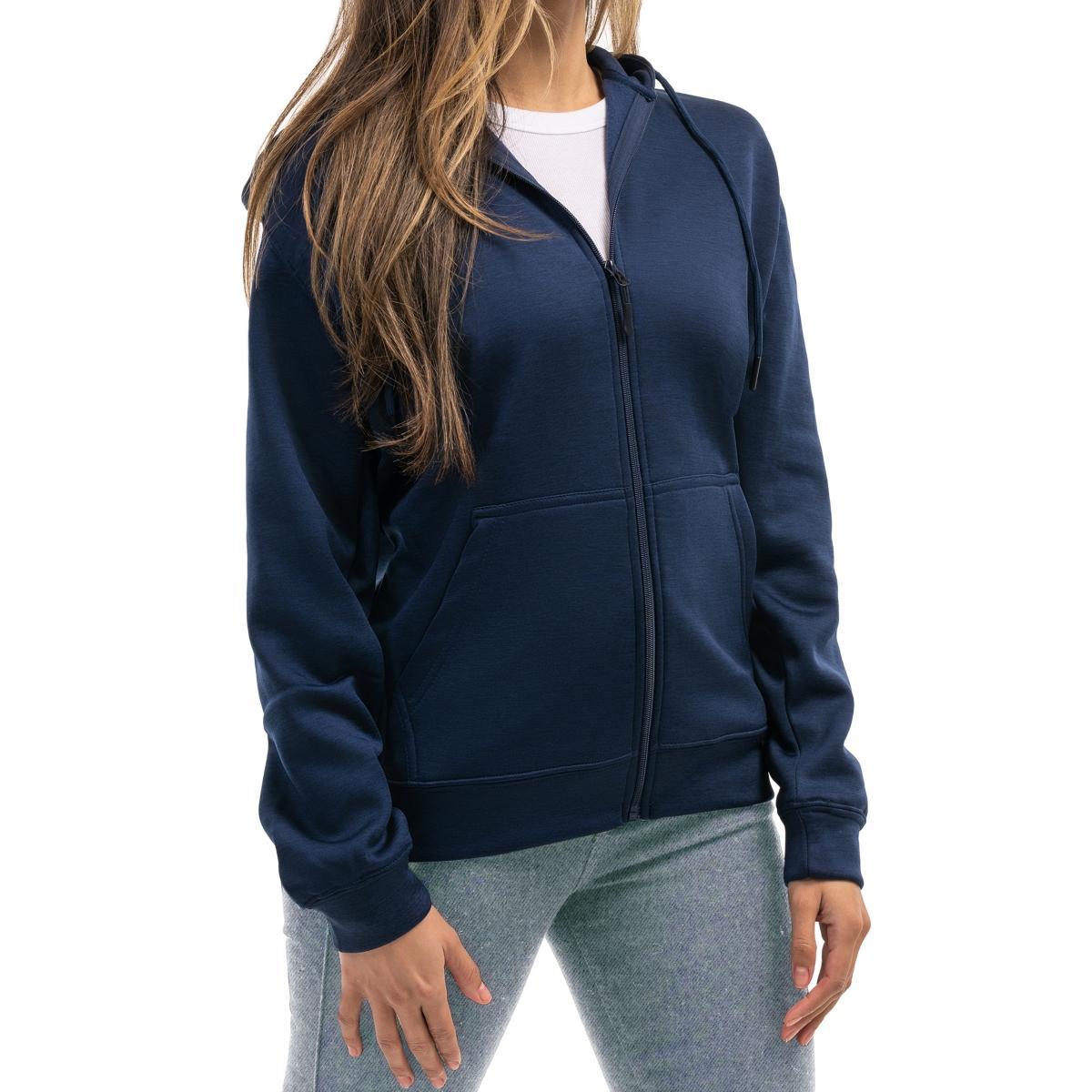 Premium Zip-Up Hoodie for Women with Smooth Matte Finish & Cozy Fleece Inner Lining - Womens Sweater with Hood Product Image