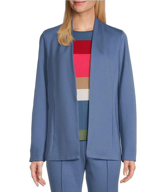 Investments Petite Size Signature Ponte Long Sleeve Open-Front Jacket Product Image