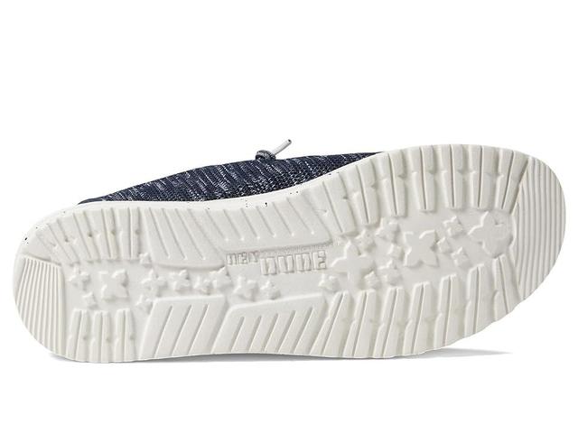 Hey Dude Wendy Sox SlipOn | Womens | Navy/White SpaceDye | Size 10 | Slip-Ons | Sneakers Product Image