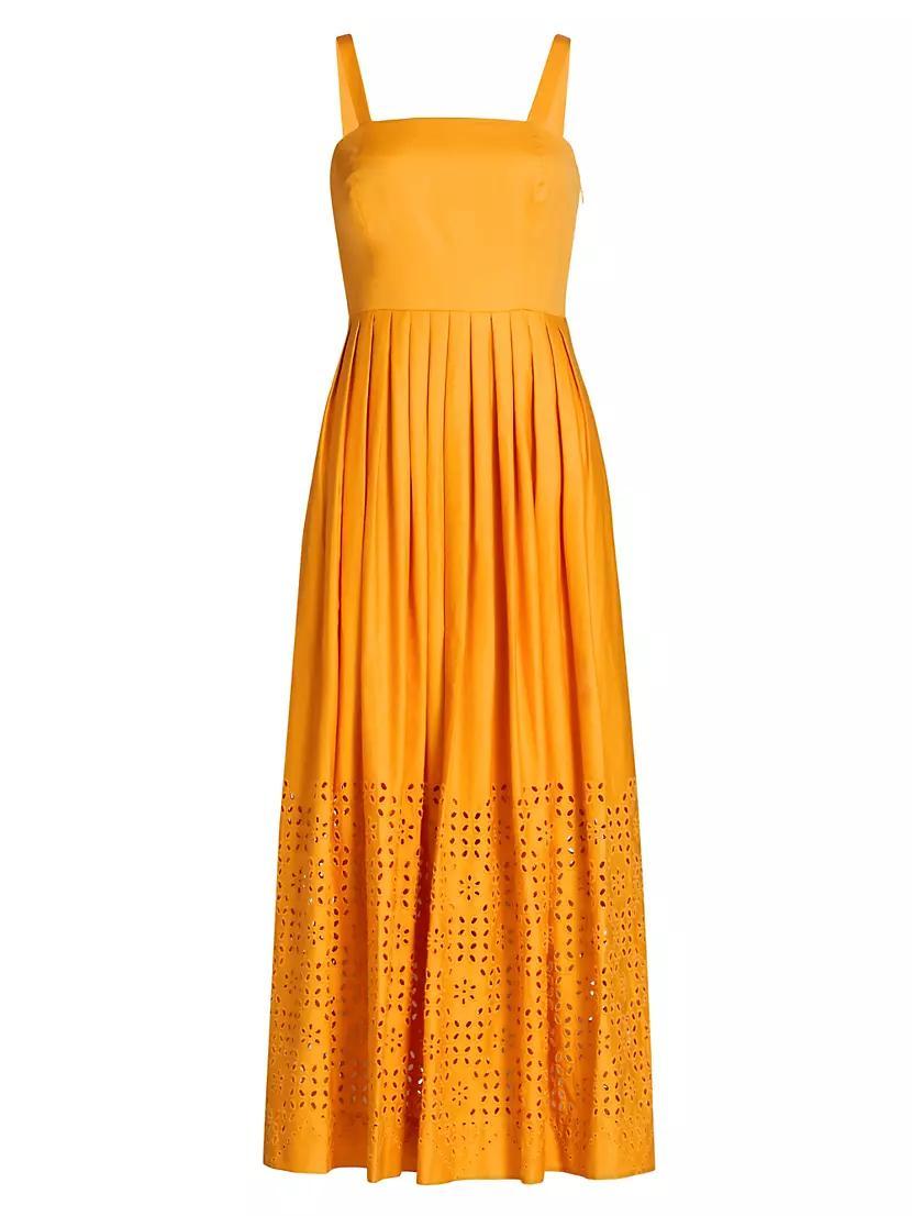 Avivia Cotton Laser-Cut Maxi-Dress Product Image