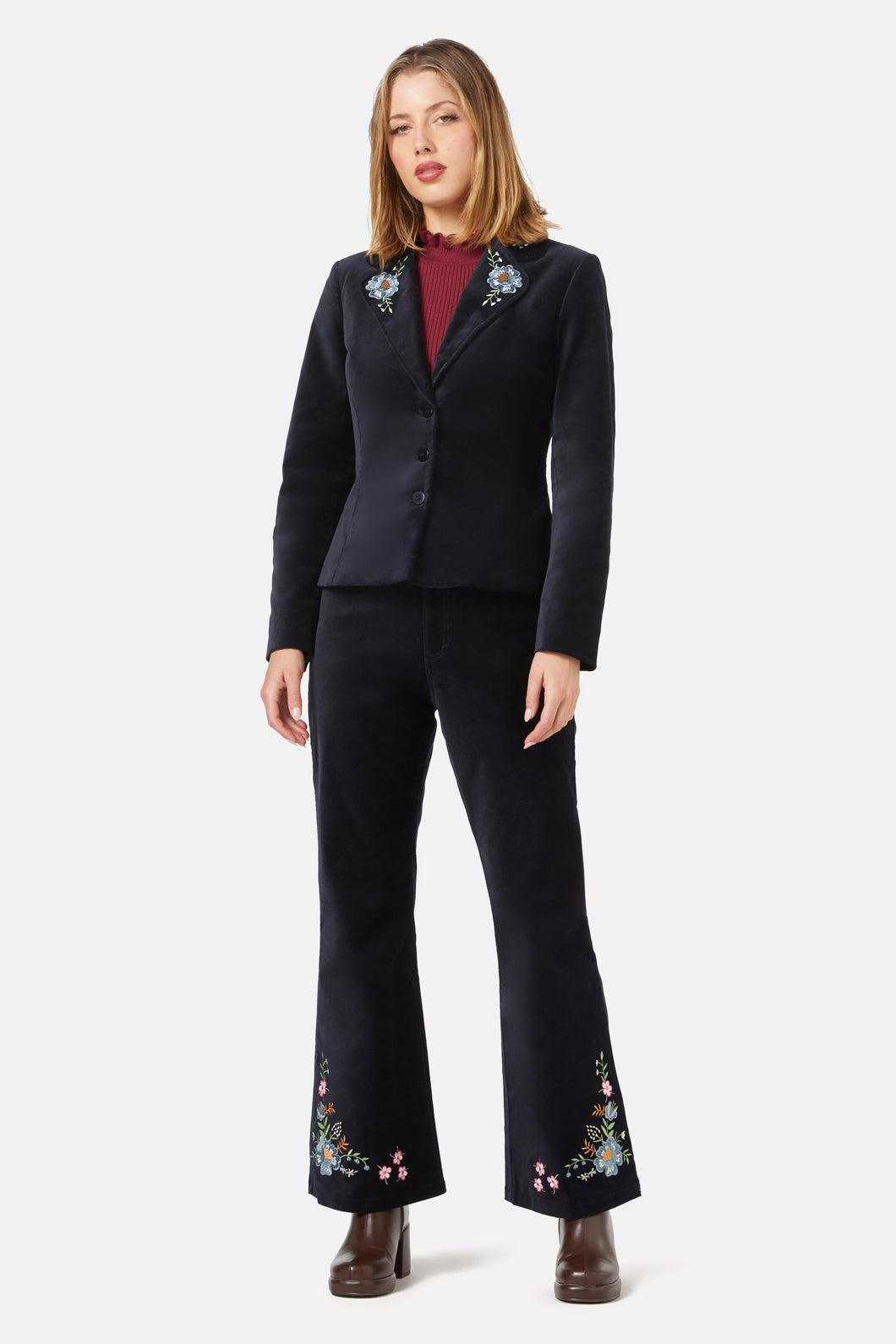 Agnes Velvet Blazer Product Image