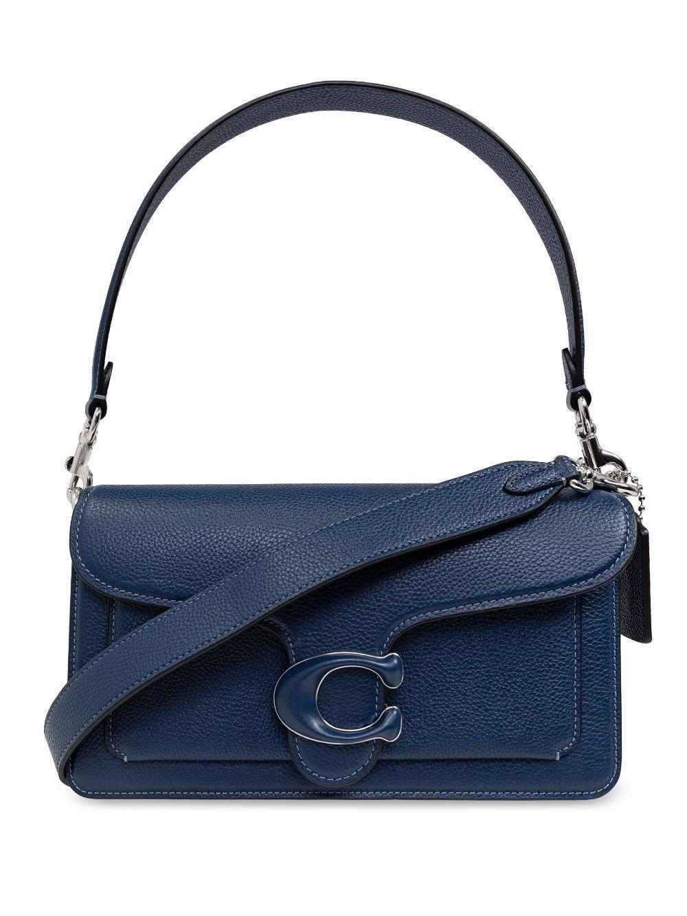 Tabby Leather Shoulder Bag In Deep Blue Product Image