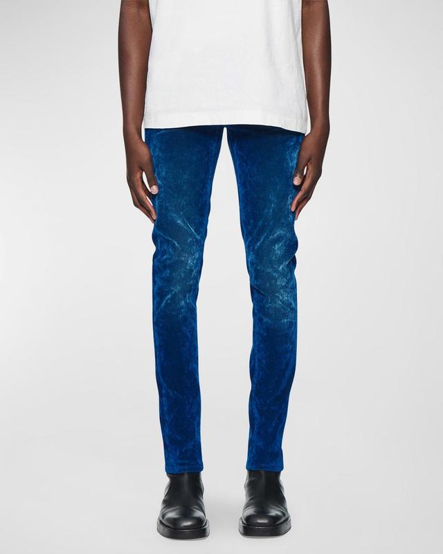 Men's Velour Flock Skinny Jeans Product Image