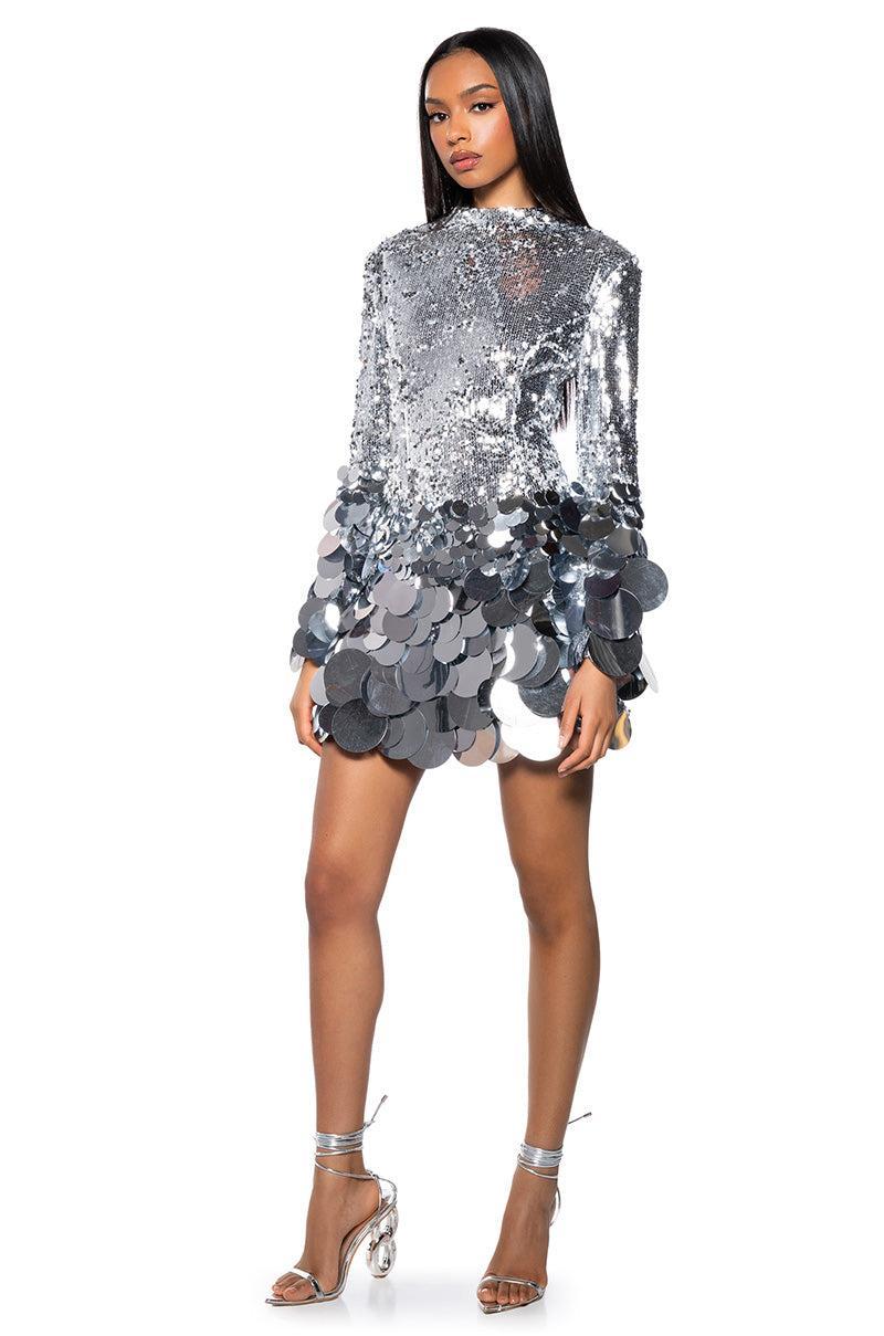 THE MOMENT SEQUIN MINI DRESS Product Image