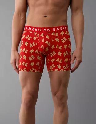 AEO Holiday Gingerbread 6" Classic Boxer Brief Product Image