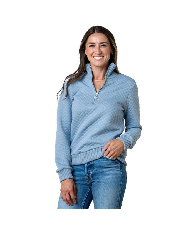 Hope & Henry Womens Quilted Half Zip Pullover Product Image