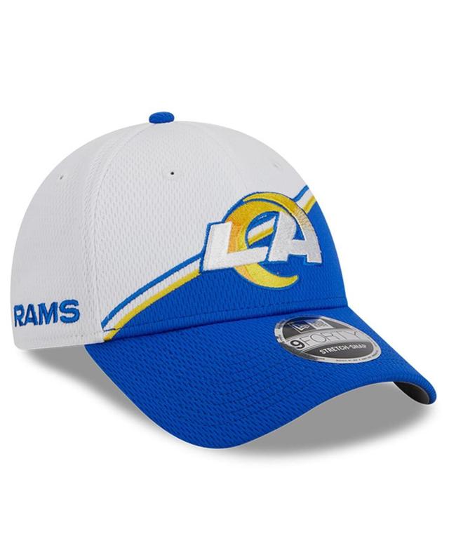 Mens New Era /Royal Los Angeles Rams 2023 Sideline 9FORTY Adjustable Hat Product Image