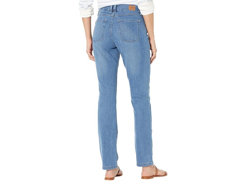 L.L.Bean BeanFlex Straight Leg Favorite Fit Jeans in Light Indigo (Light Indigo) Women's Jeans Product Image