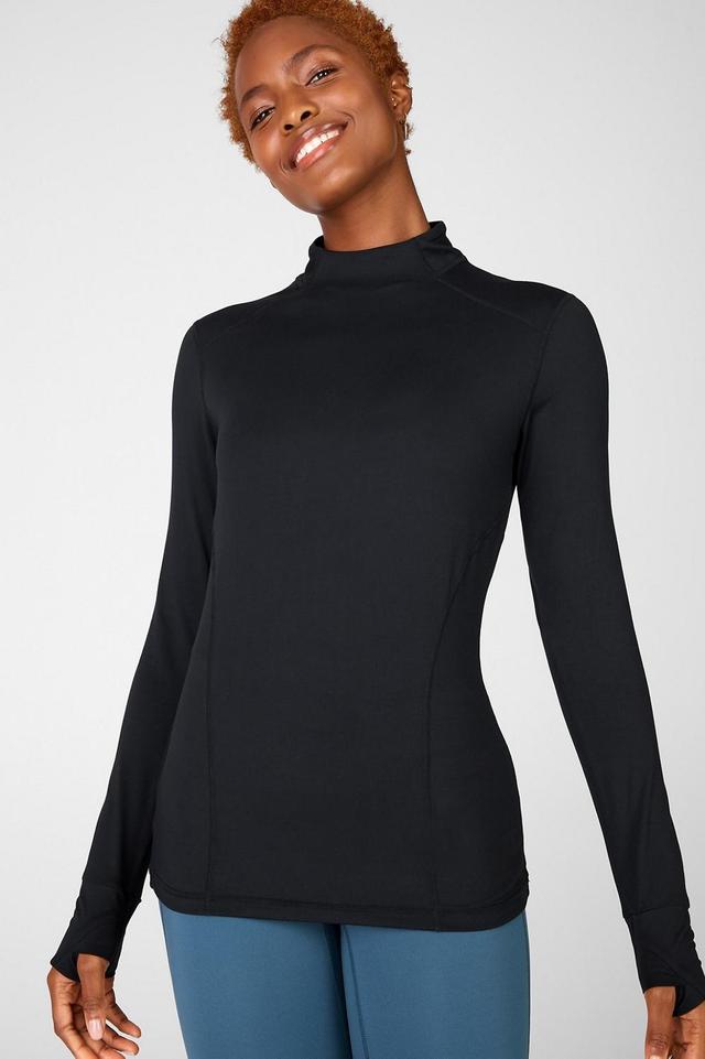 Fabletics Phoenix Long-Sleeve Top Womens black Size XXS Product Image