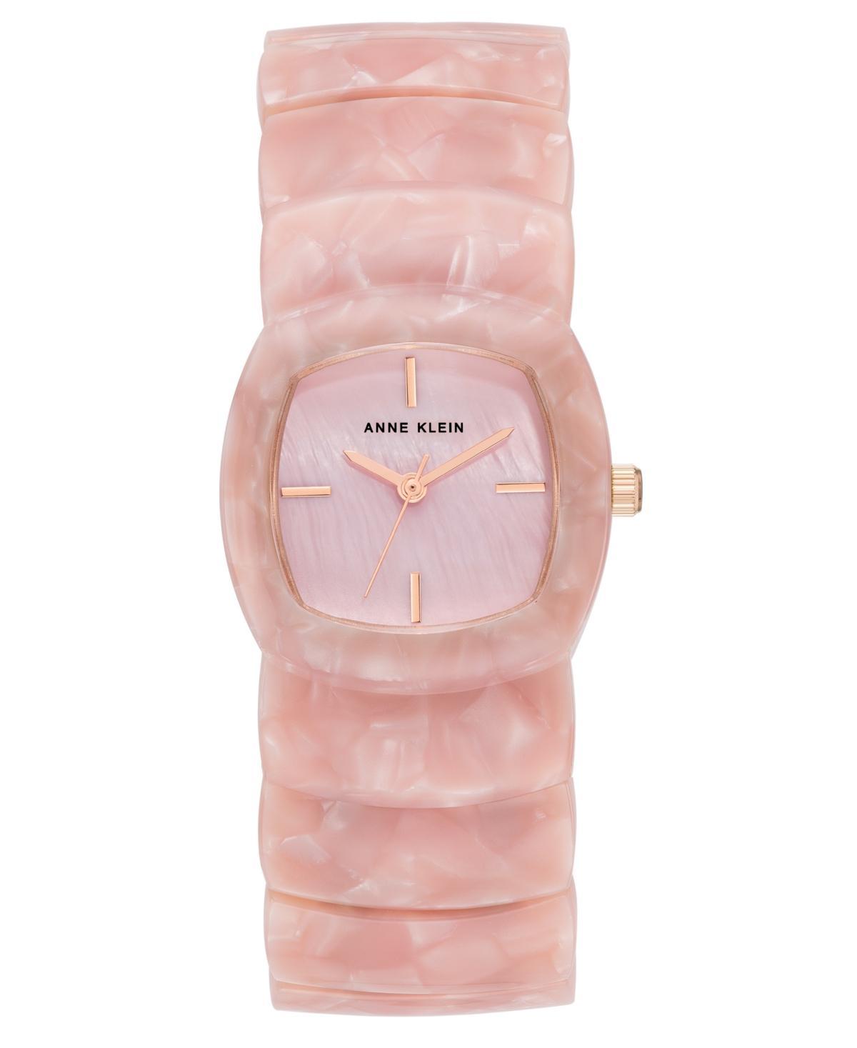 Anne Klein Womens Quartz Pink Acetate Link Expansion Watch, 30mm Product Image