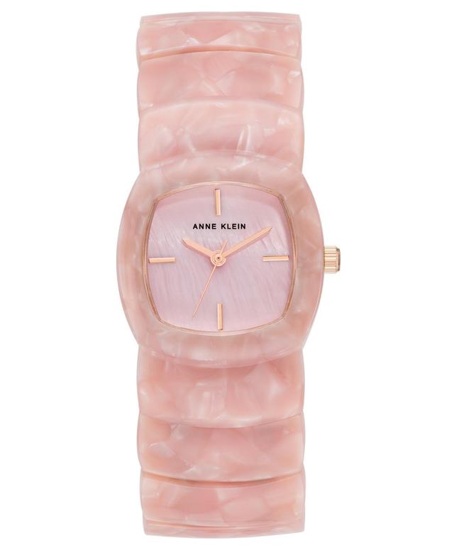 Anne Klein Womens Quartz Pink Acetate Link Expansion Watch, 30mm Product Image