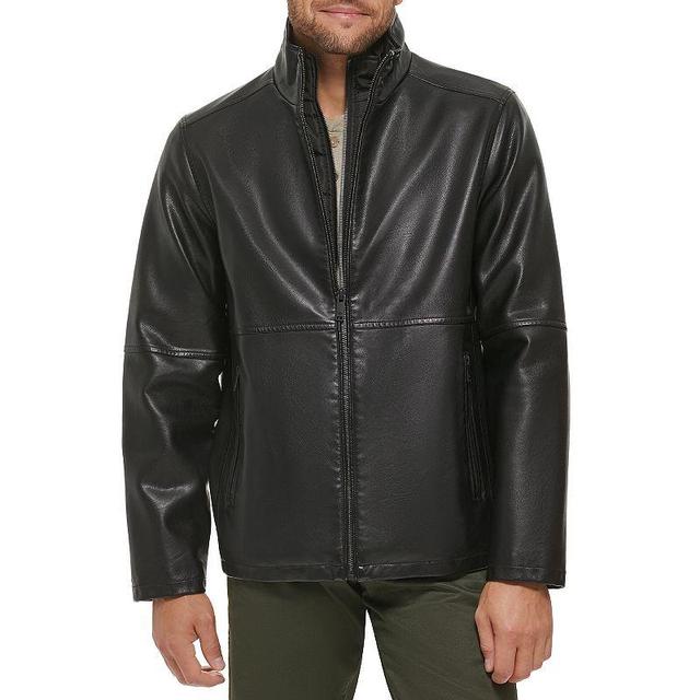 Mens Dockers Faux Leather Jacket with Quilted Bib Product Image