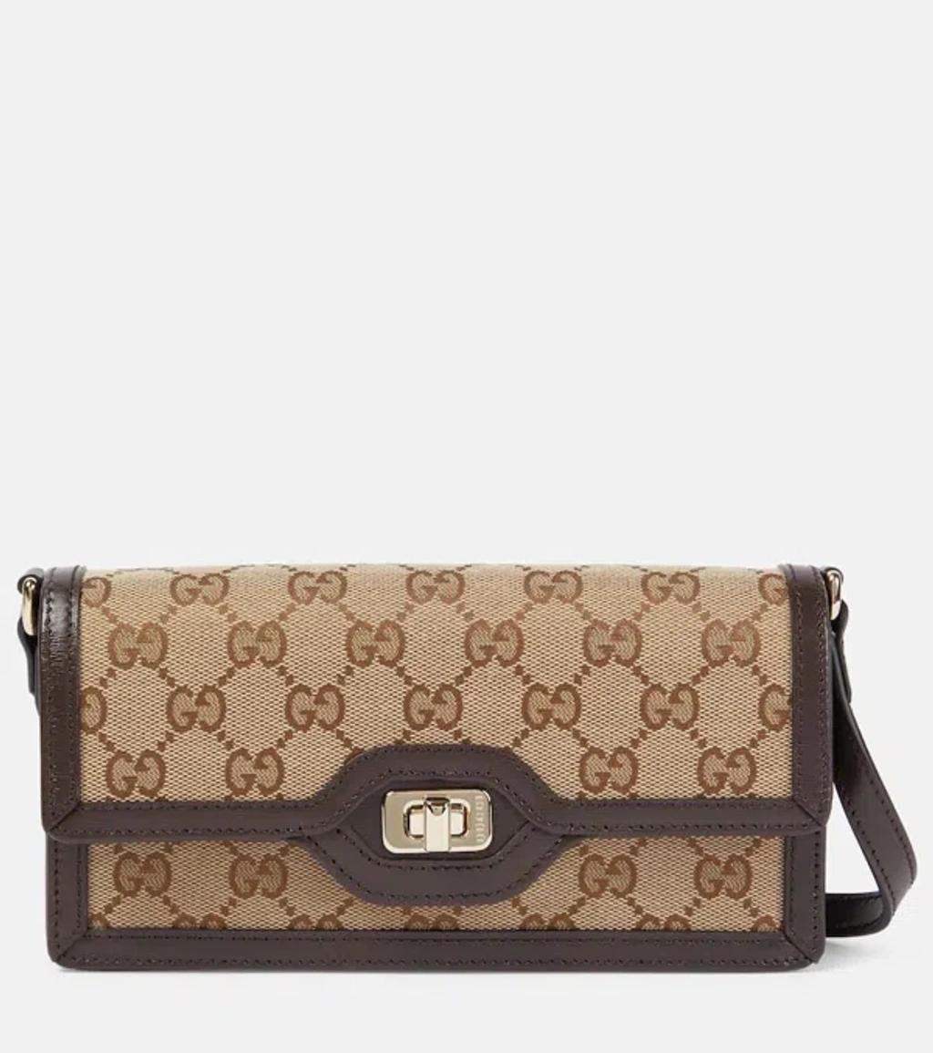 GUCCI Luce Mini Gg Shoulder Bag In Brown Product Image