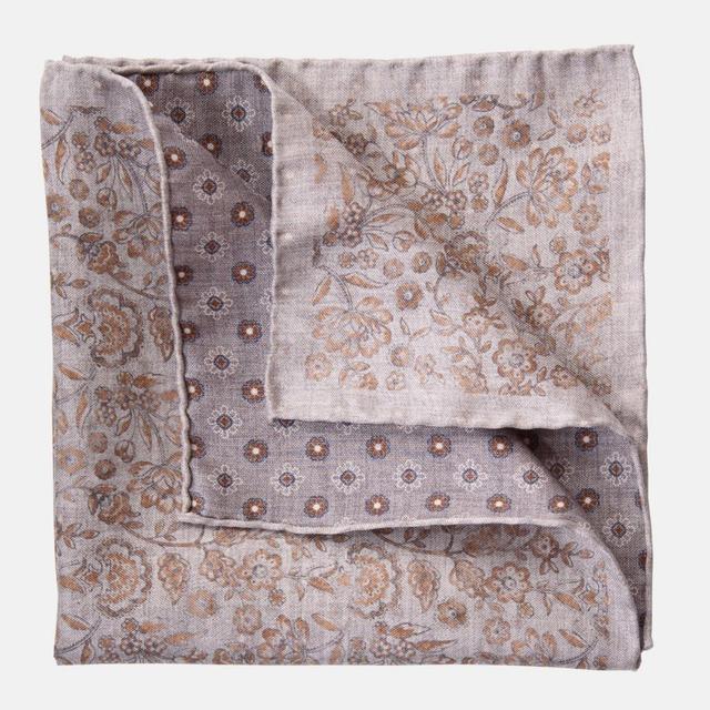 Elizabetta Mens Pascal - Double Sided Silk Pocket Square for Men Product Image