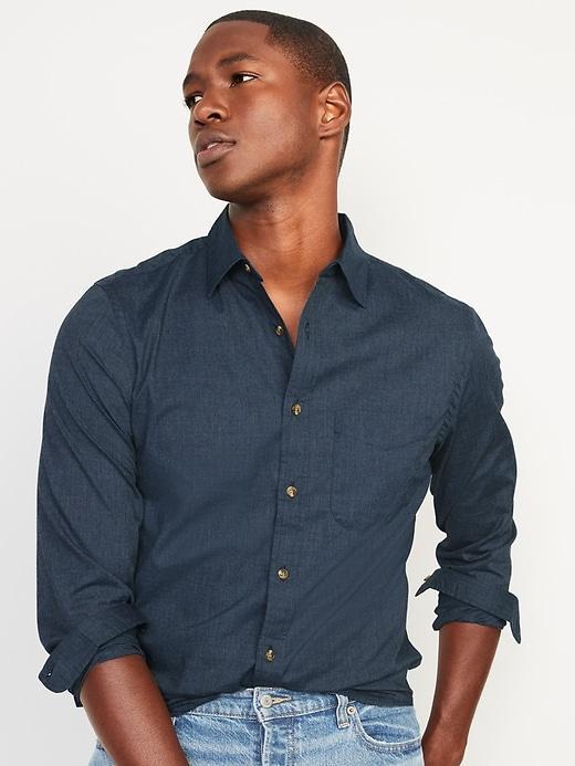 Slim Fit Built-In Flex Poplin Everyday Shirt Product Image