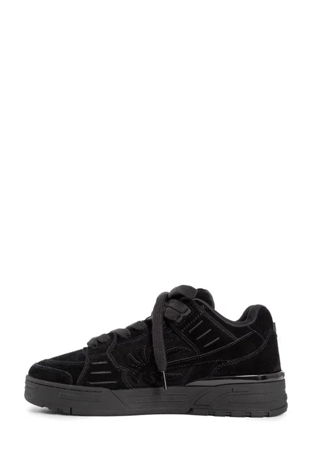 PALM ANGELS Panelled Venice Suede Sneakers In Black Product Image