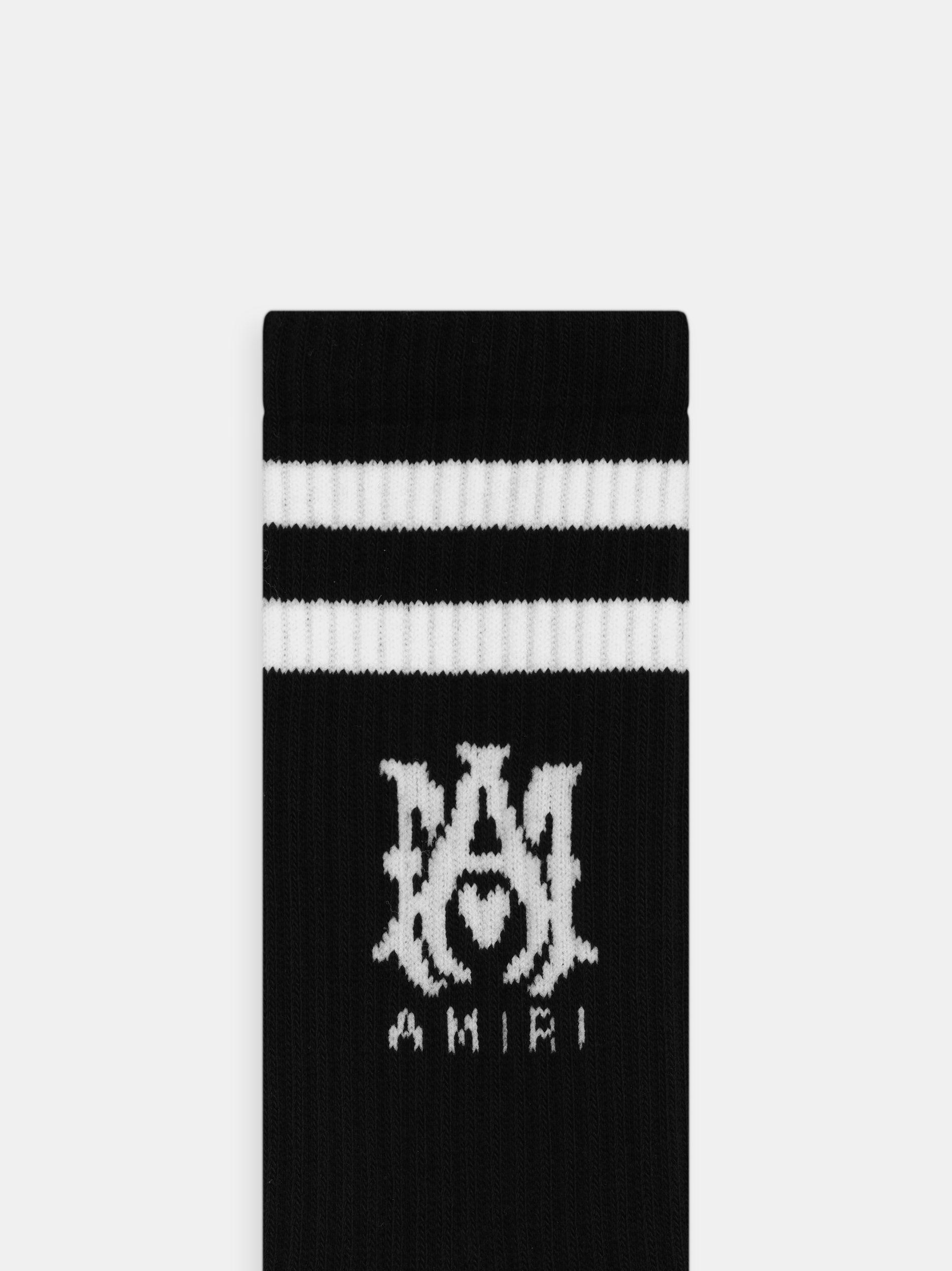 MA CORE LOGO SOCKS - Black White Male Product Image