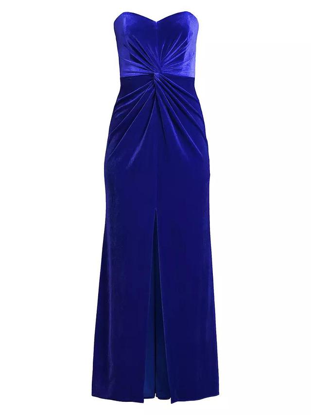 Velvet Cut-Out Maxi Dress Product Image