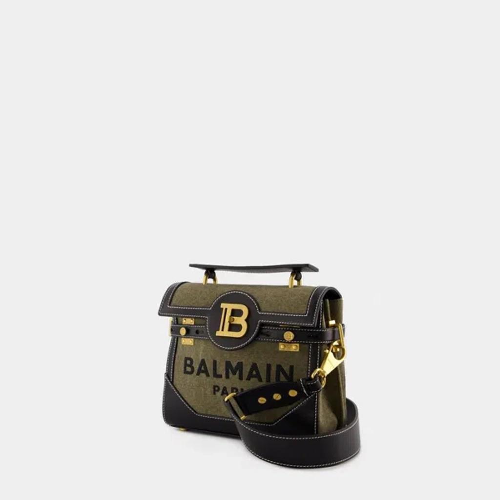 BALMAIN B-buzz 23 Crossbody In Green Product Image