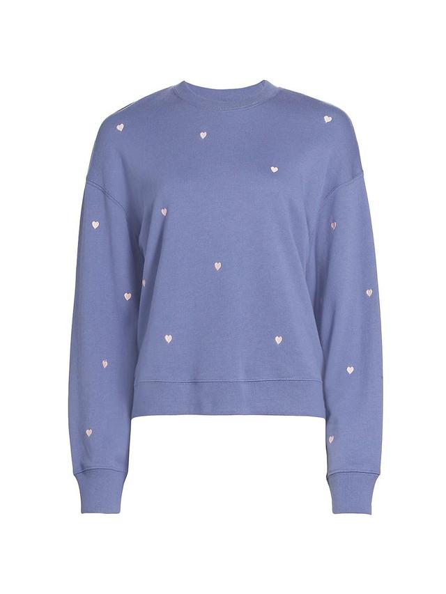 Womens Ramona Embroidered Heart Sweatshirt Product Image