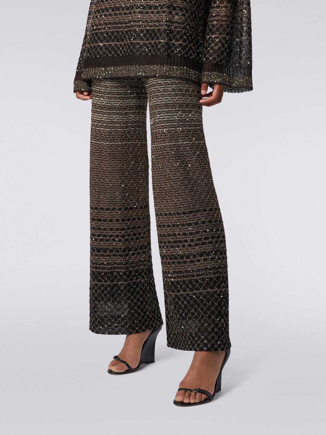 Trousers in dégradé knit with sequins Multicoloured | Missoni product image