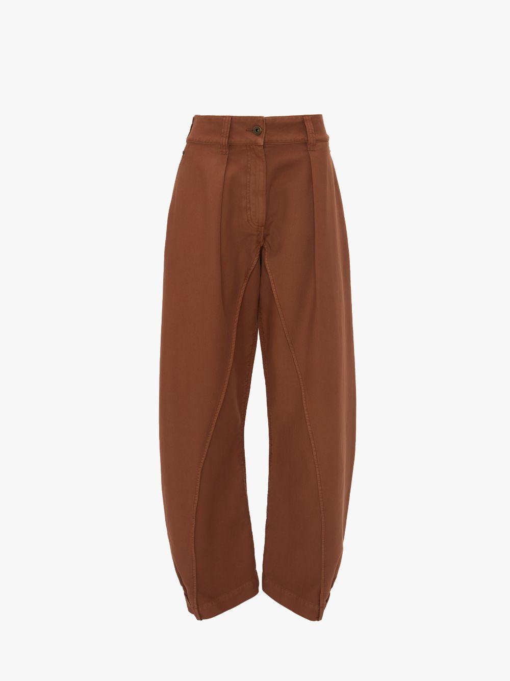 TWISTED SEAM TROUSERS in brown | JW Anderson US  Product Image