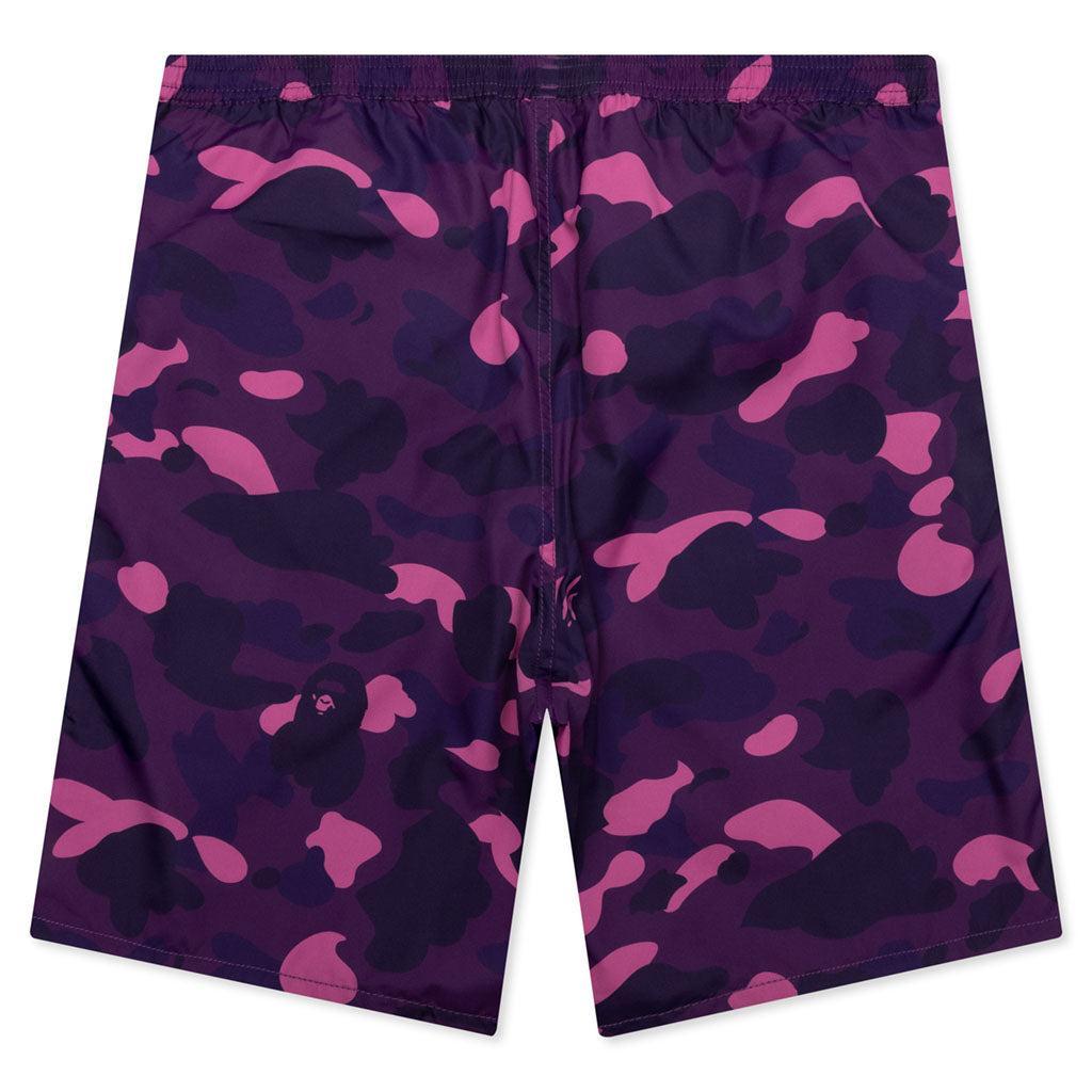 Color Camo Shark Reversible Shorts - Purple Male Product Image