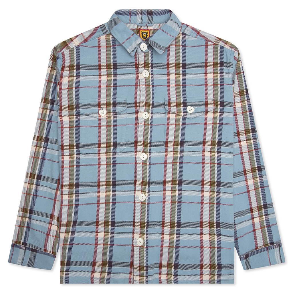 Check Shirt - Blue Male Product Image