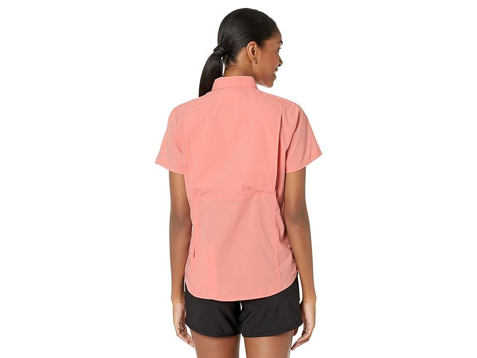 L.L.Bean Petite Tropicwear Shirt Short Sleeve (Warm Coral) Women's Clothing Product Image