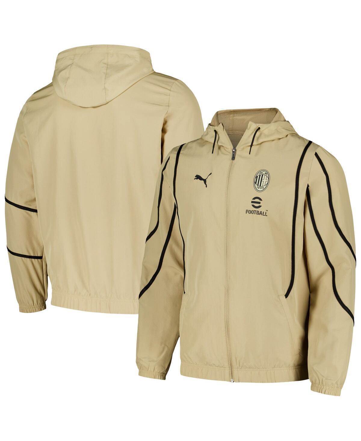 Puma Mens Tan Ac Milan 2024/25 Pre-Match Anthem dryCELL Full-Zip Hoodie Jacket Product Image