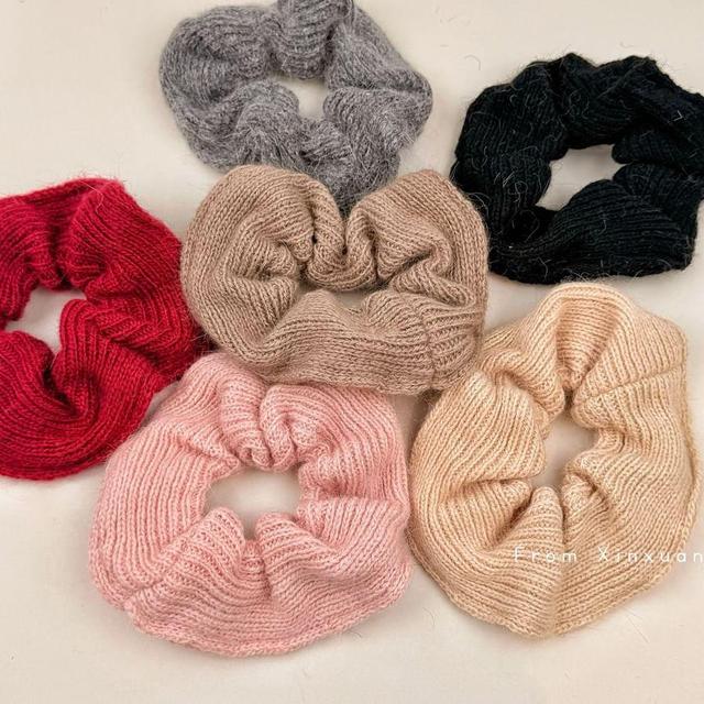 Plain Knitted Scrunchie Product Image