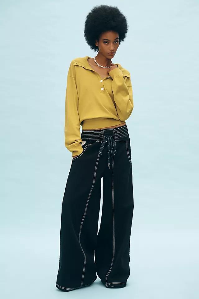 Pilcro Reworked Wide-Leg Sport Pants Product Image