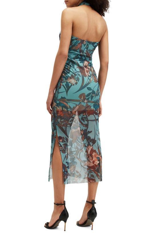 Kaih Batu Halter Dress In Lagoon Blue Product Image