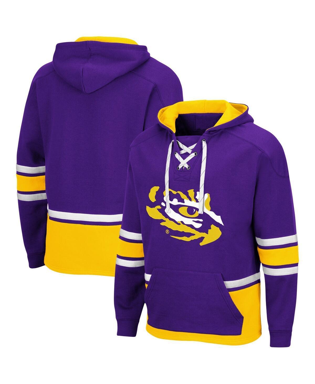 Mens Colosseum Purple LSU Tigers Lace Up 3.0 Pullover Hoodie Product Image