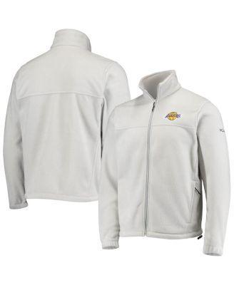 Mens Columbia Los Angeles Lakers Gray Flanker Full-Zip Jacket Product Image