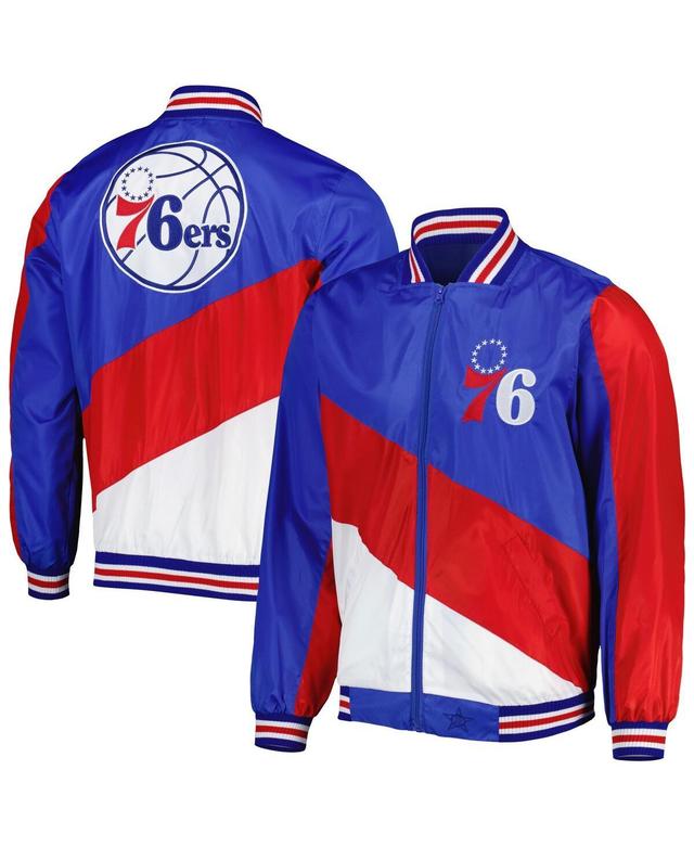 Mens JH Design Royal Philadelphia 76ers Ripstop Nylon Full-Zip Jacket Product Image