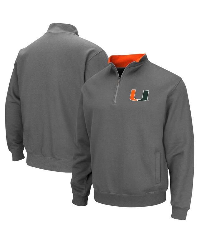 Mens Colosseum Charcoal Tennessee Volunteers Tortugas Logo Quarter-Zip Jacket Product Image