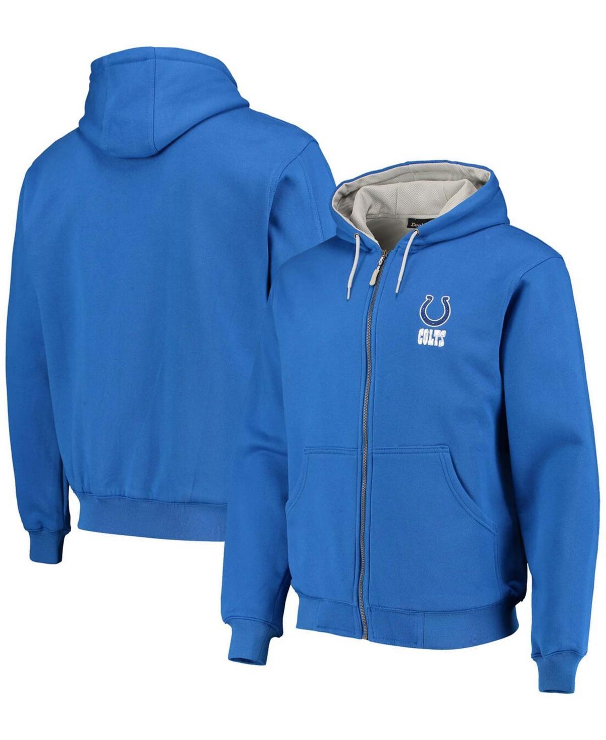 Mens Dunbrooke Royal Indianapolis Colts Craftsman Thermal-Lined Full-Zip Hoodie Product Image