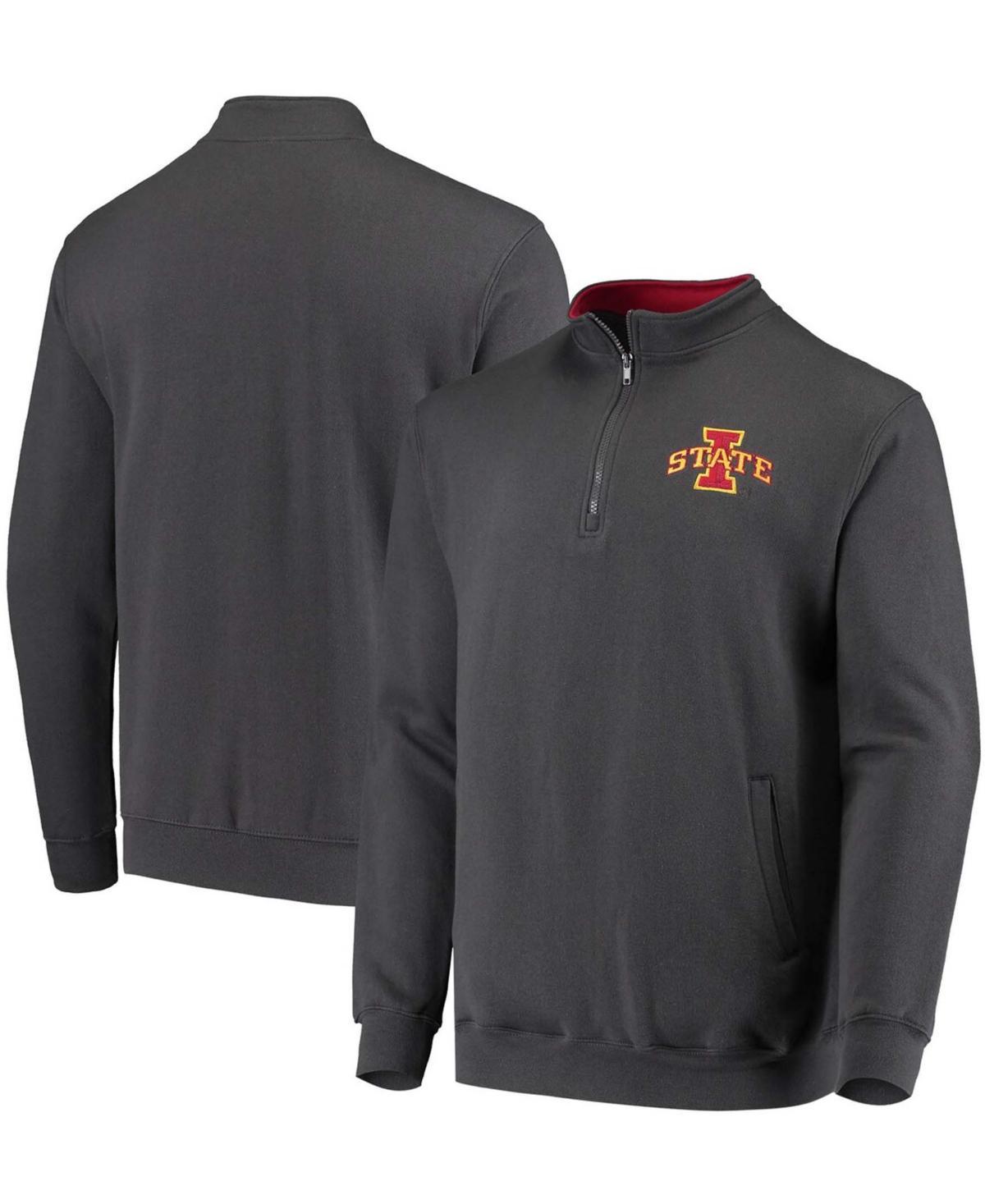 Mens Colosseum Heathered Gray Alabama Crimson Tide Tortugas Team Logo Quarter-Zip Jacket Product Image