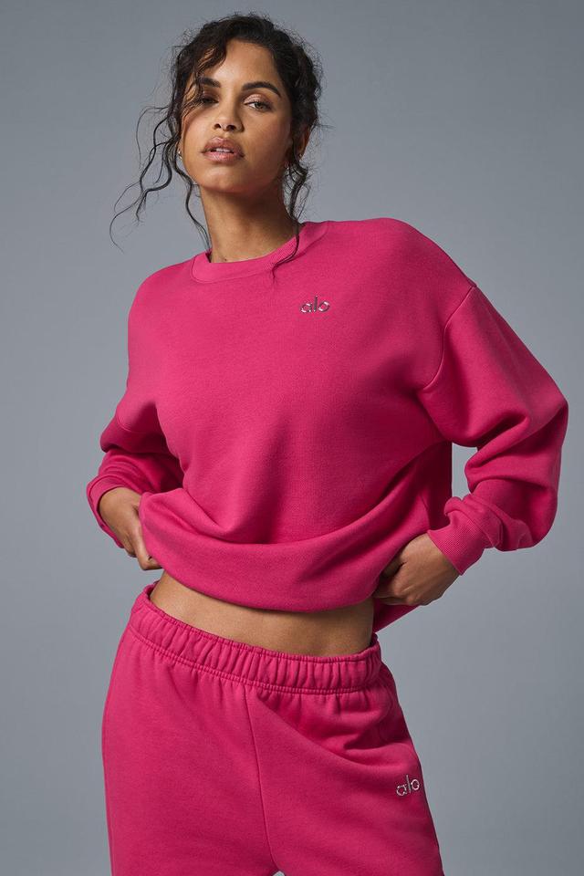 Accolade Crew Neck Pullover - Pink Summer Crush Female Product Image