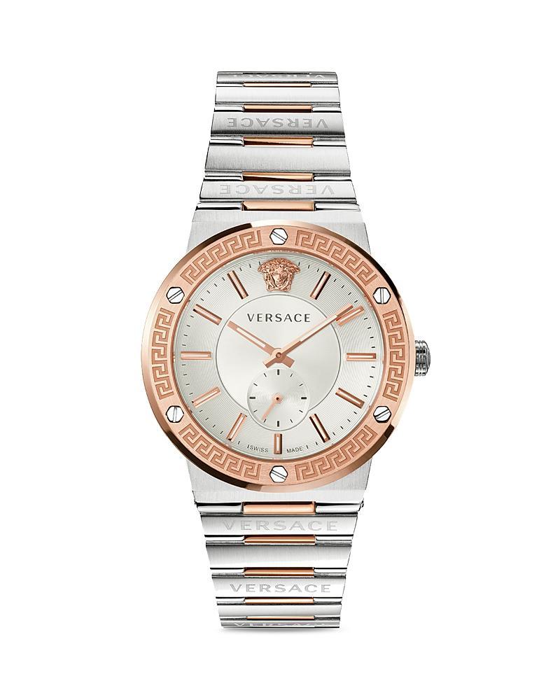 Womens Greca Logo Two-Tone Stainless Steel Watch Product Image