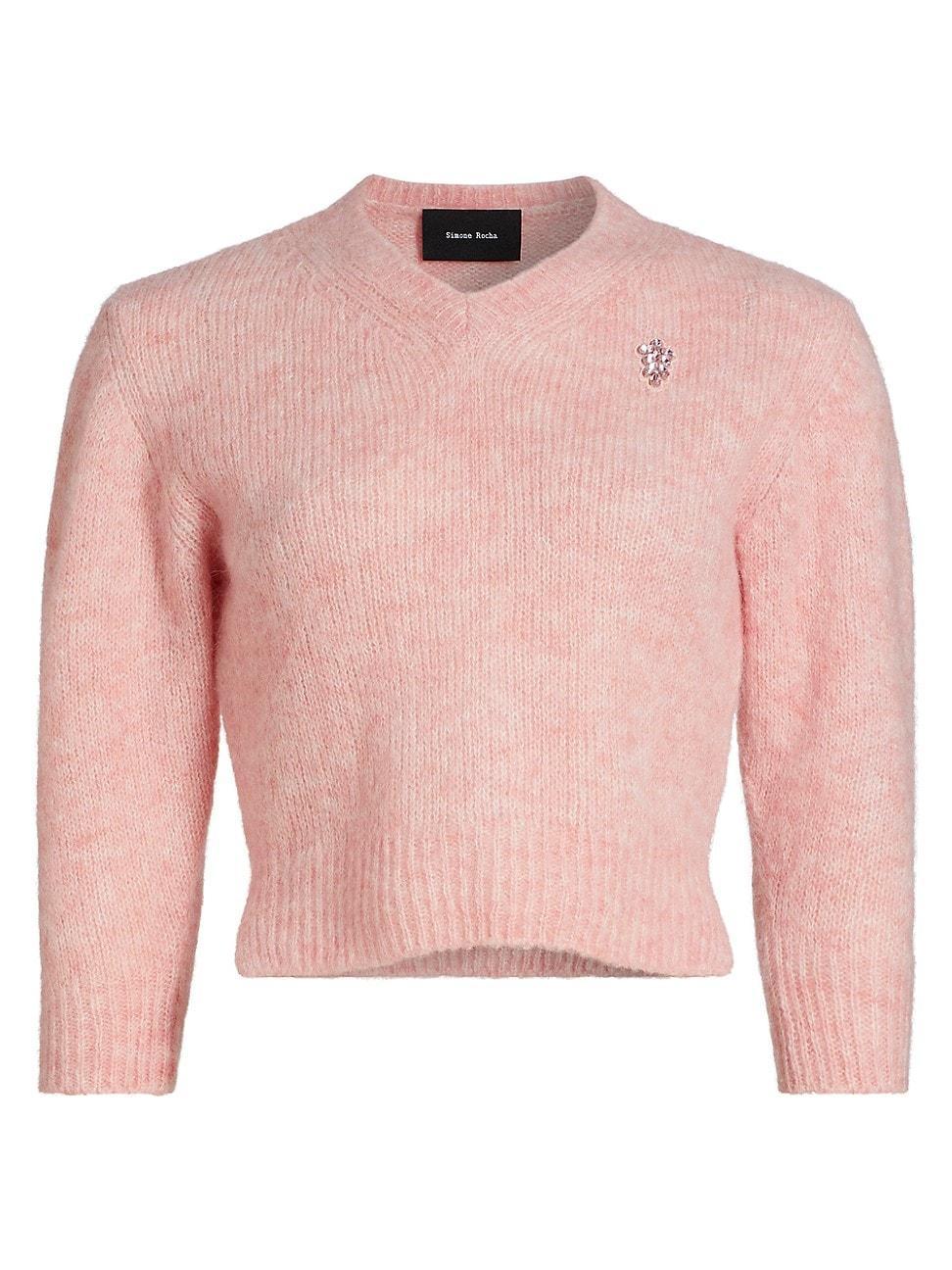 Womens Alpaca-Blend Cropped Sweater Product Image